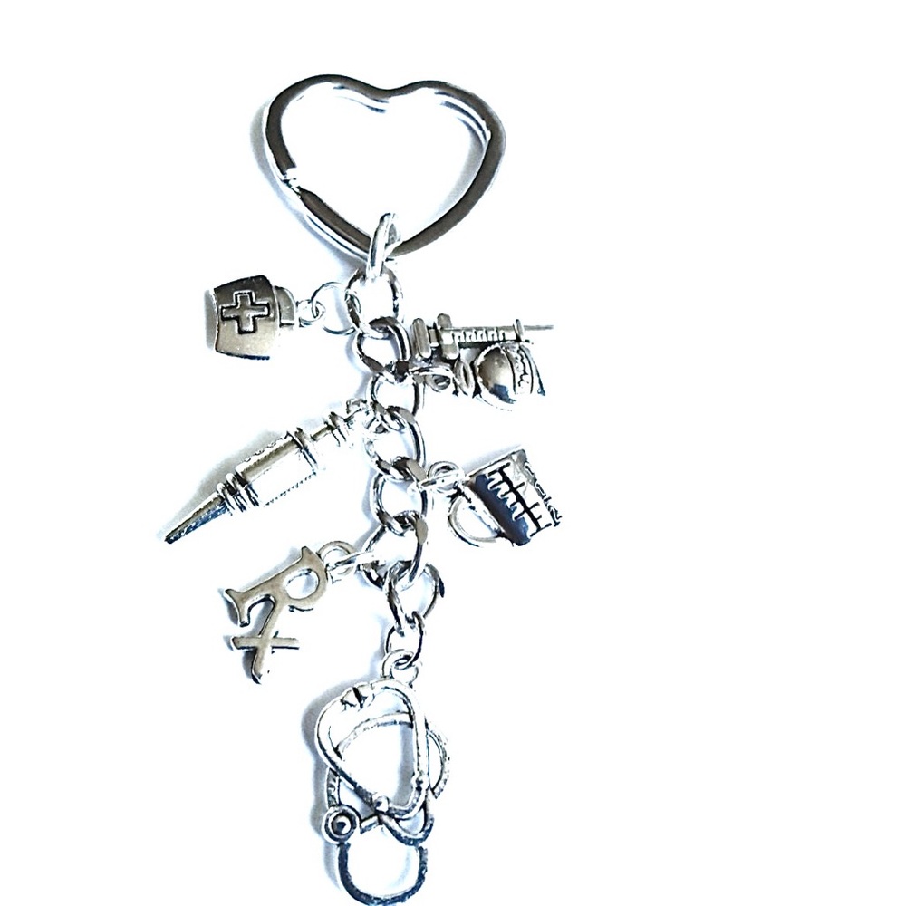 Nurse Charm Keychain